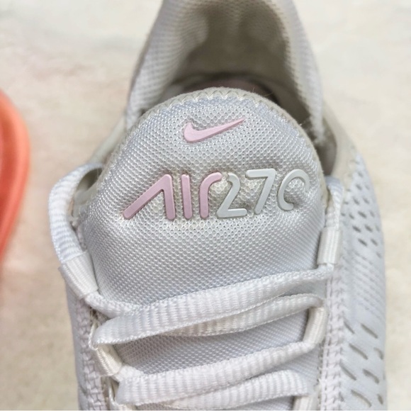 Nike air max 270 sneaker athletic running shoe white pink foam honeydew fashion - Picture 5 of 11